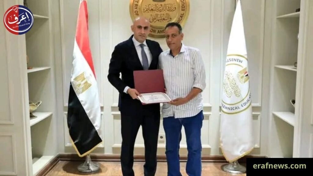 وزير التعليم يكرم مديري مدرستين بالقليوبية